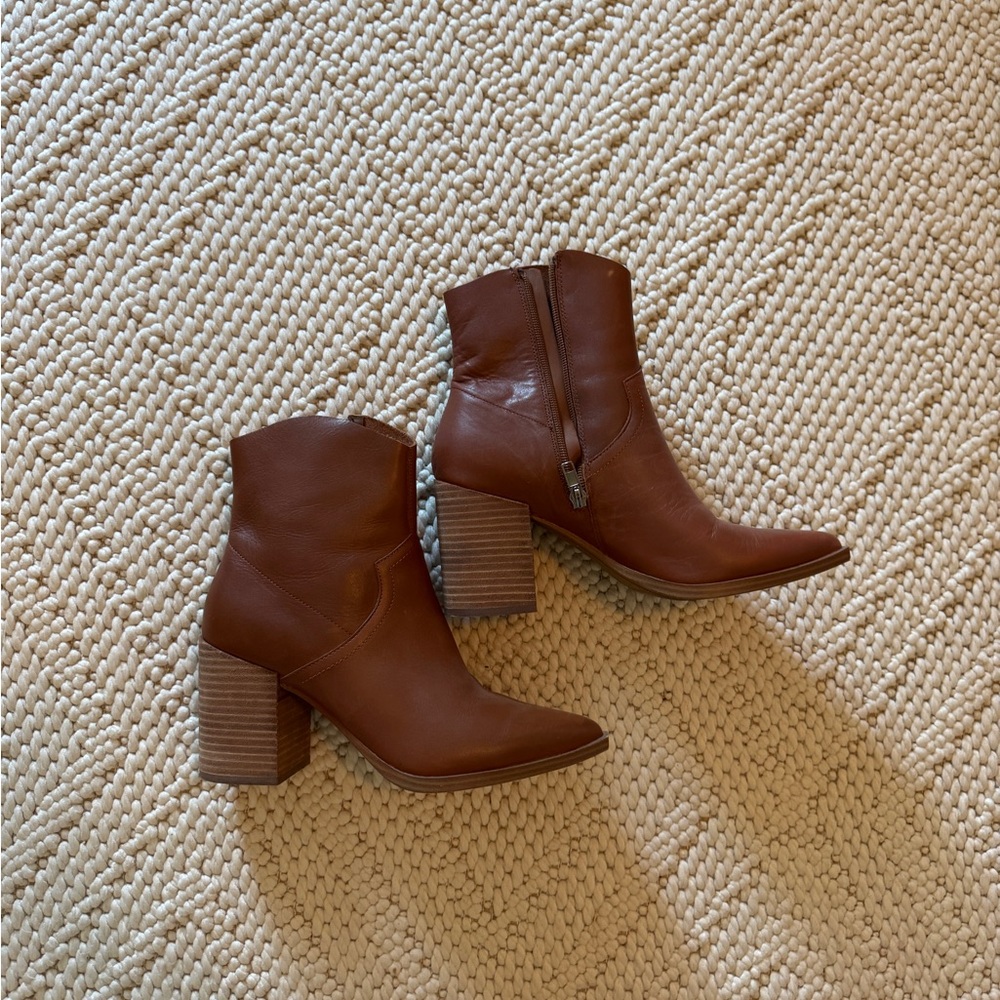 Brown Leather Ankle Boots
